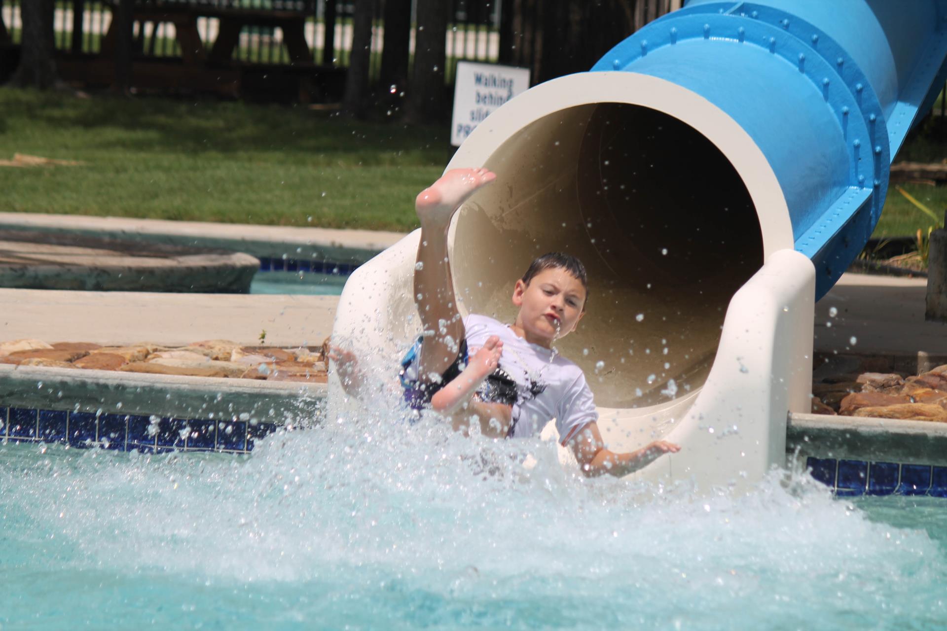 water slides